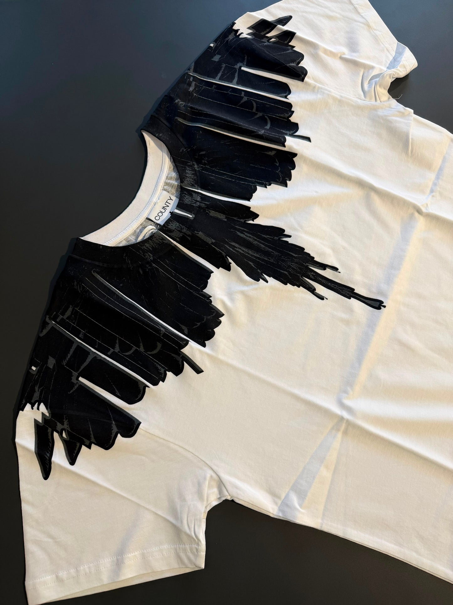 County of Milan by Marcelo Burlon - T-Shirt white con stampa iconica wings | Christian Store