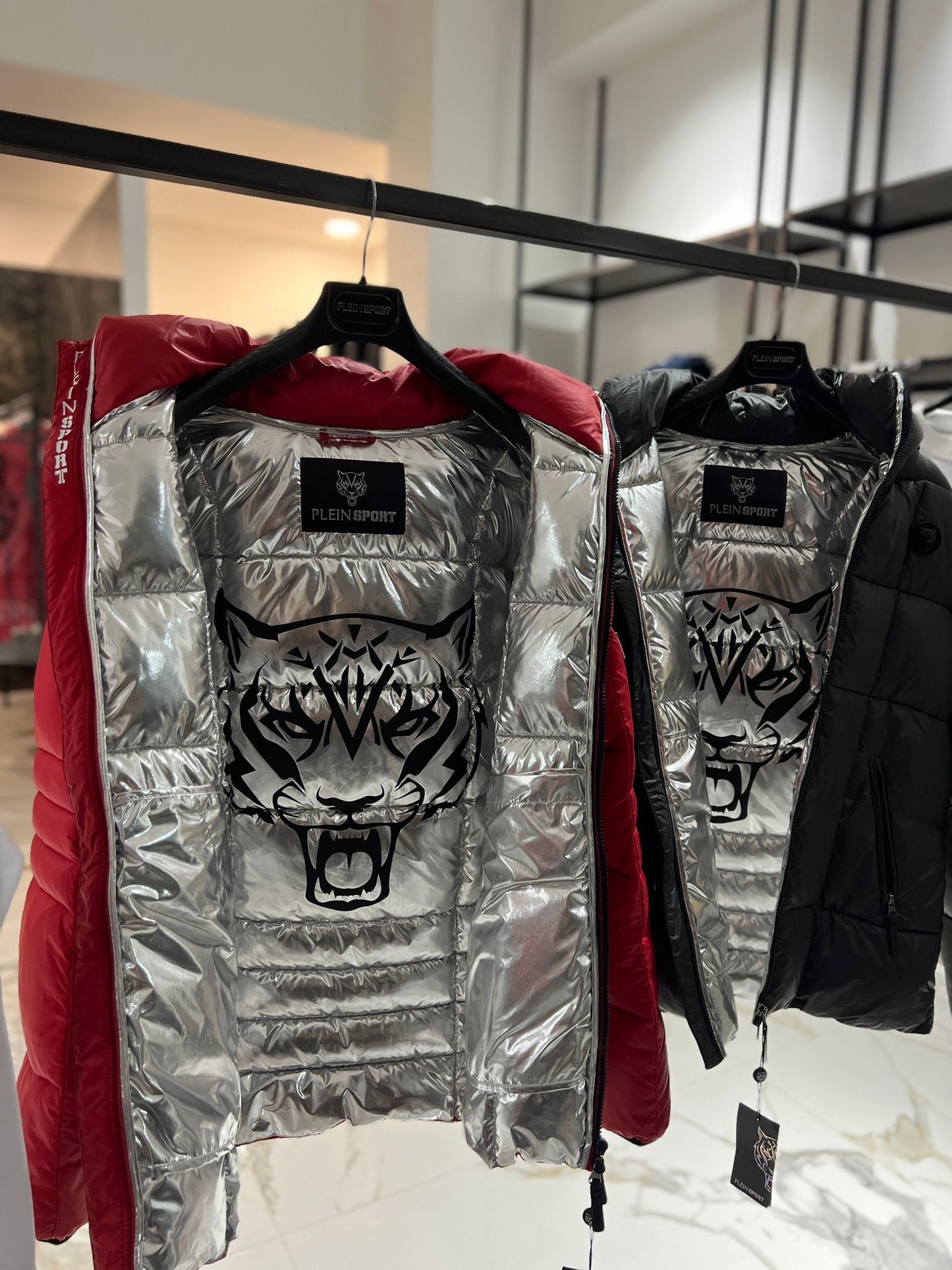 Plein Sport - Giubotto Red Silver | Christian Store