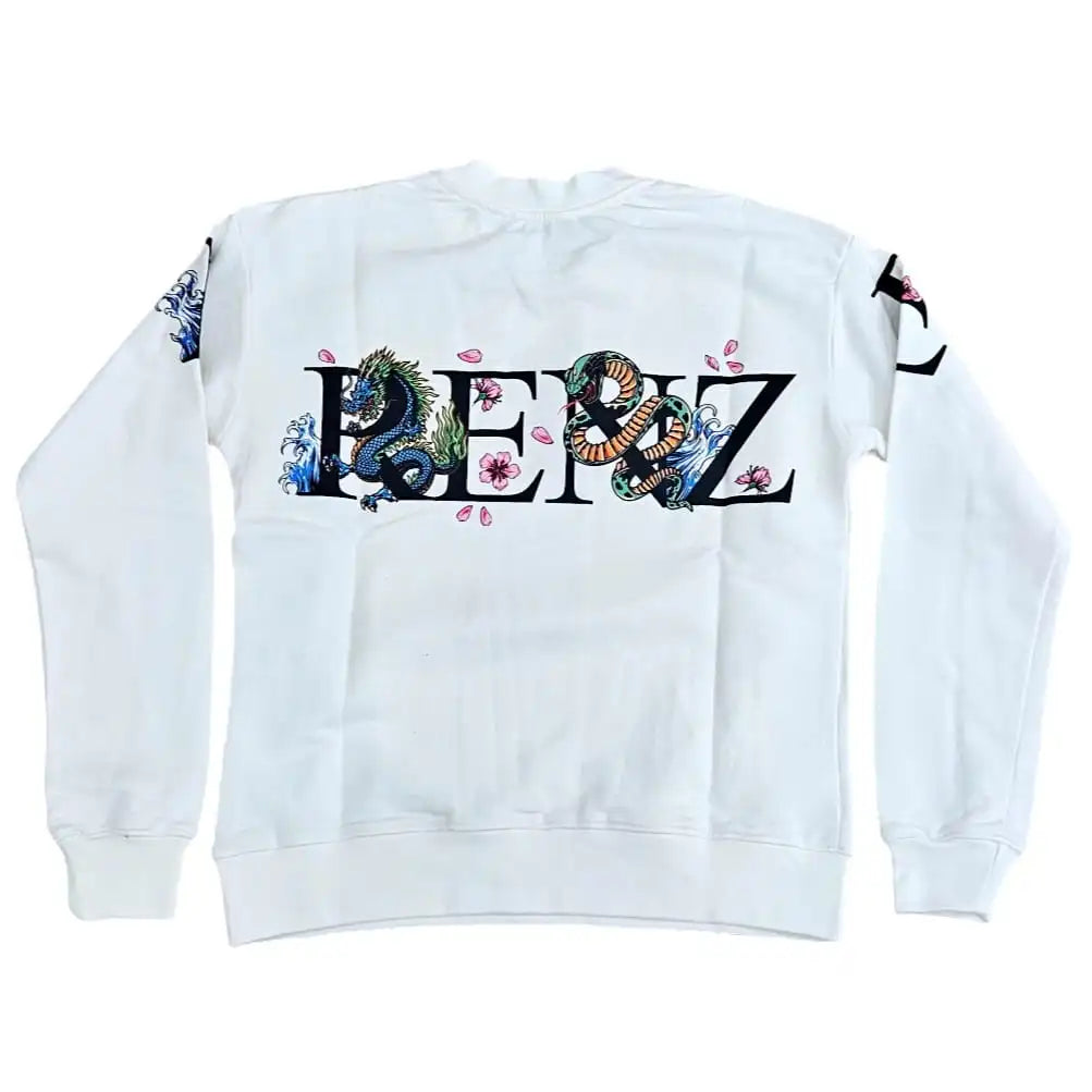 G2FIRENZE - Felpa Bianca Unisex Multiflowers | Christian Store