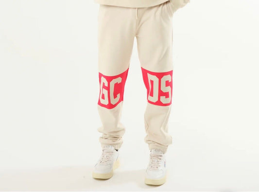 GCDS - Tuta coordinato completo unisex panna e rosso | Christian Store