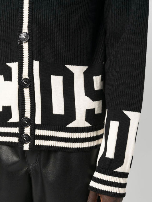 GCDS - Cardigan Black&white | Christian Store