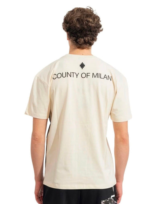 County of Milan by Marcelo Burlon - T-Shirt stampa su entrambi i lati | Christian Store