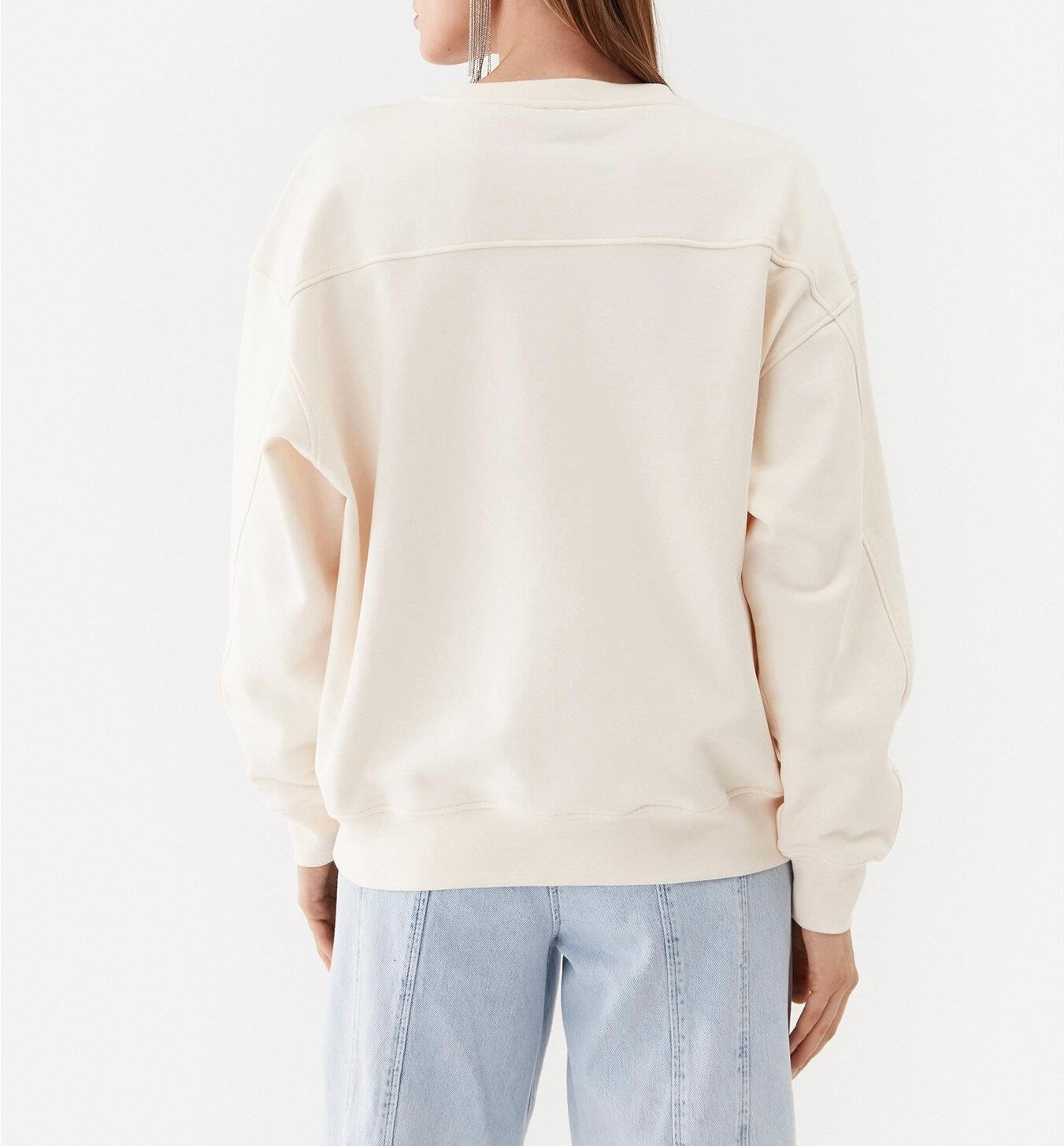 PINKO - Felpa Mini Logo White Relaxed Fit | Christian Store