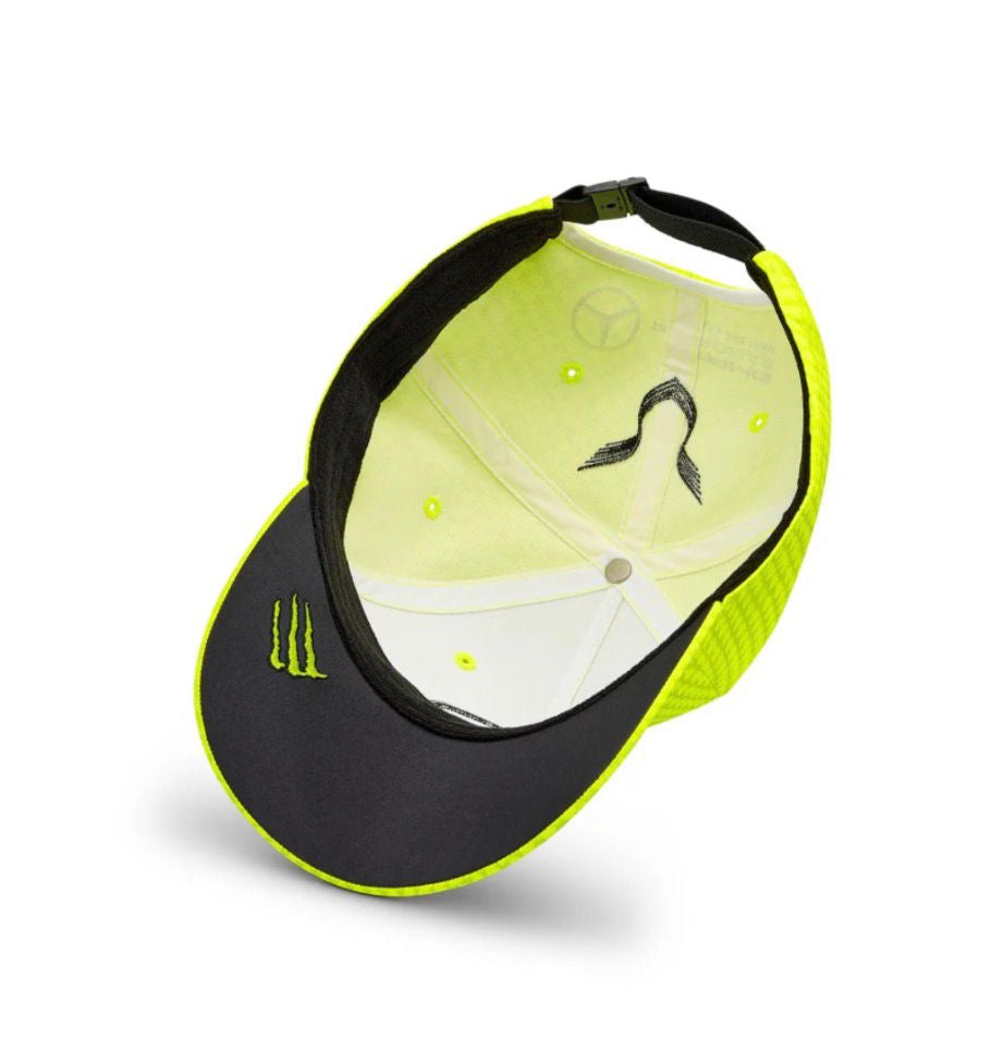Mercedes - Cappellino con visiera giallo fluo | Christian Store