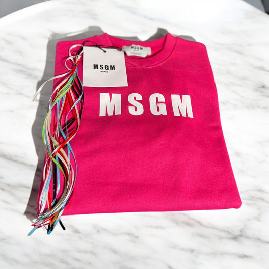 MSGM - Felpa Logo Donna Stampato | Christian Store