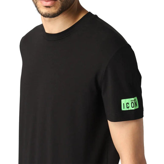 Dsquared2 - T-shirt ICON Nera Verde | Christian Store