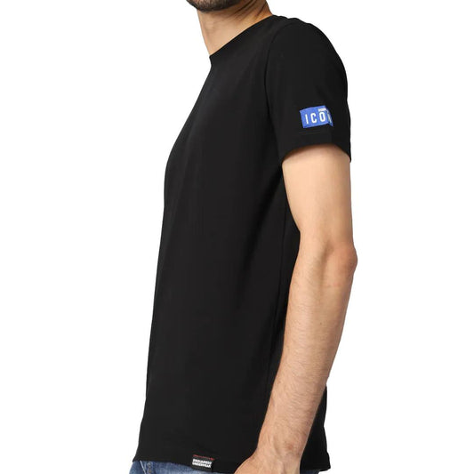 Dsquared2 - T-Shirt ICON Nera Blu | Christian Store