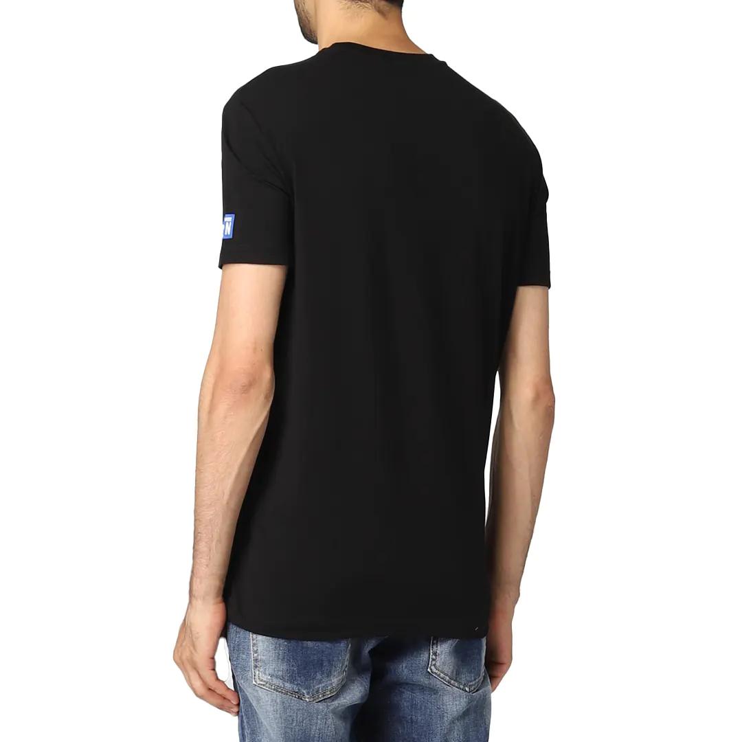 Dsquared2 - T-Shirt ICON Nera Blu | Christian Store