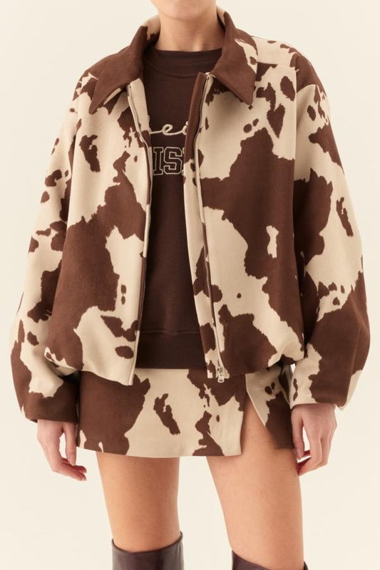 Lumina - Giacca Bomber Oversize Animalier | Christian Store