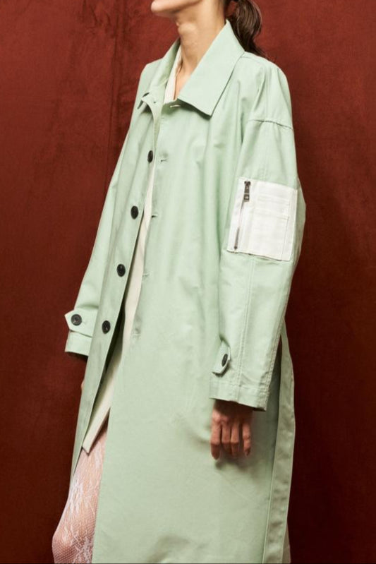 Lumina - Trench Oversize Menta | Christian Store