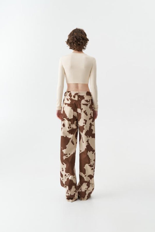 Lumina - Pantaloni Straight Fit Maculati | Christian Store