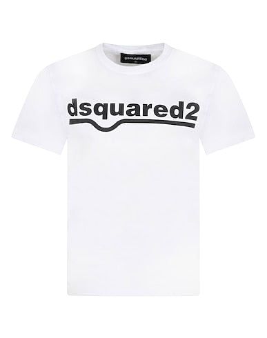 Dsquared2 - T-Shirt Logo Wave Bianco | Christian Store