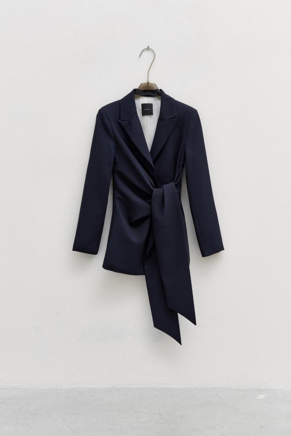 Lumina - Blazer Donna Nero Nodo Laterale | Christian Store