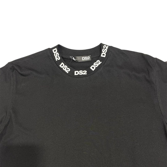 DS2 - Maglia Black Stampa Collo | Christian Store