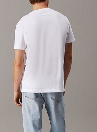 Calvin Klein Jeans - Maglia White Monogramma | Christian Store