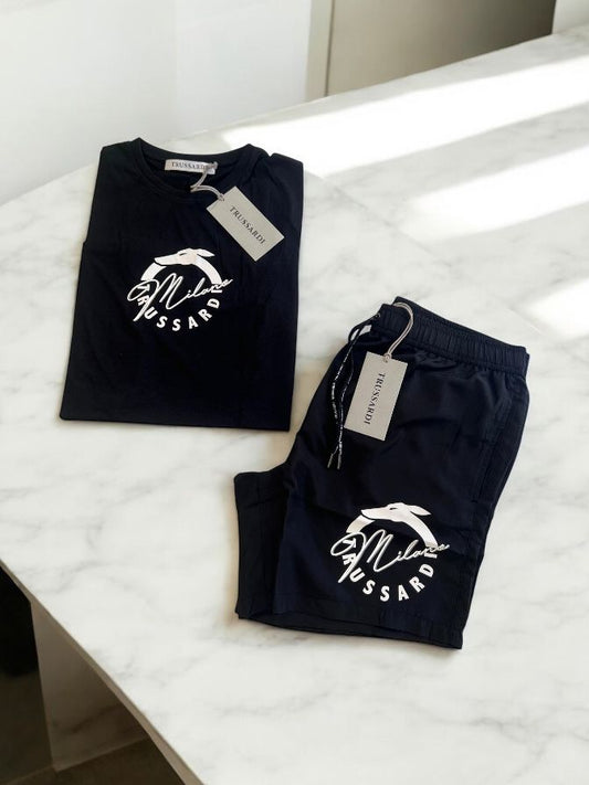 Trussardi - Maglia Nera Logo | Christian Store