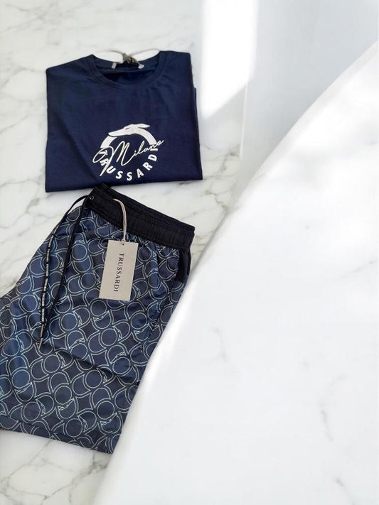 Trussardi - Maglia Blu Logo | Christian Store