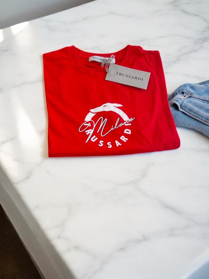 Trussardi - Maglia Rossa Logo | Christian Store