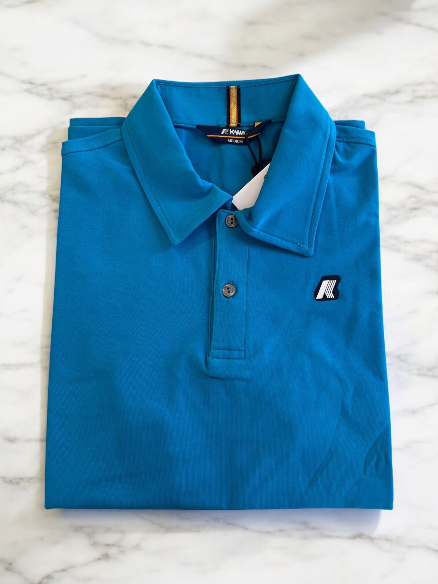 K-Way - Polo Cyan | Christian Store