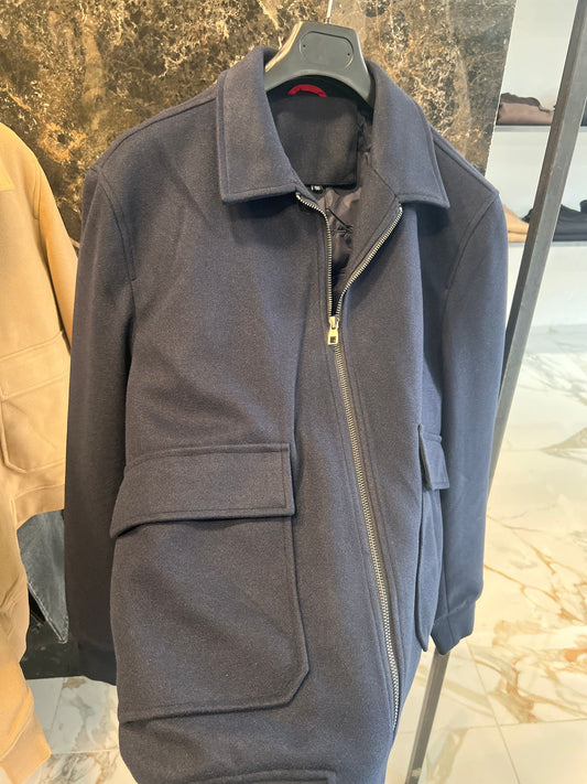 Made in Italy - Giacca Camoscio Blue | Christian Store