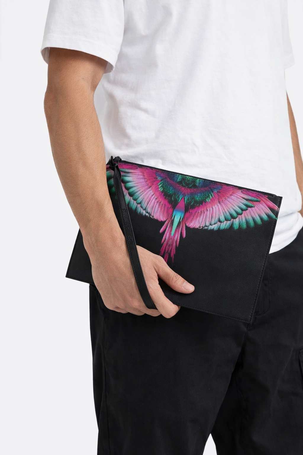 County of Milan by Marcelo Burlon - Pochette uomo black wings | Christian Store