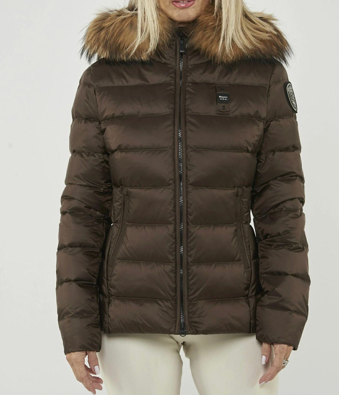 Blauer - Piumino donna marrone | Christian Store