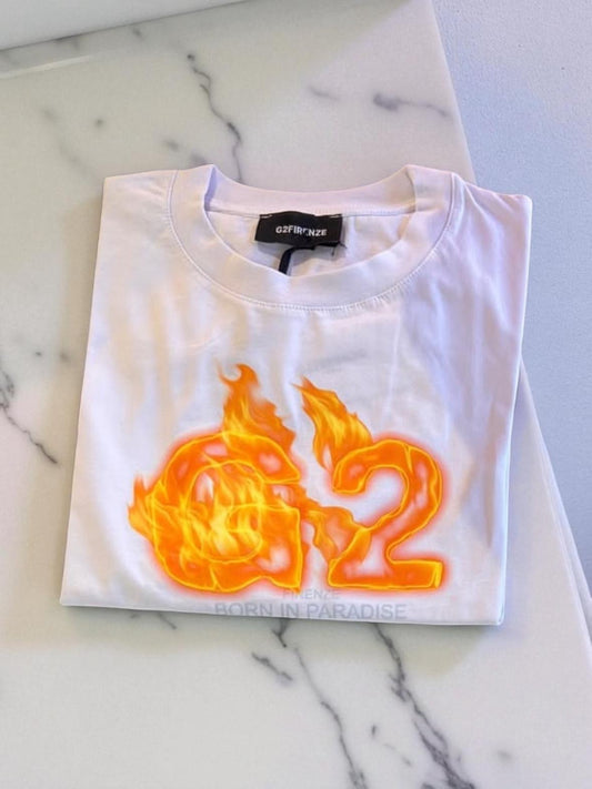 G2Firenze - Maglia Donna White Fire | Christian Store