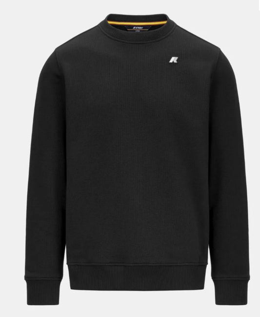 Kway - Felpa girocollo black mini logo lato cuore | Christian Store