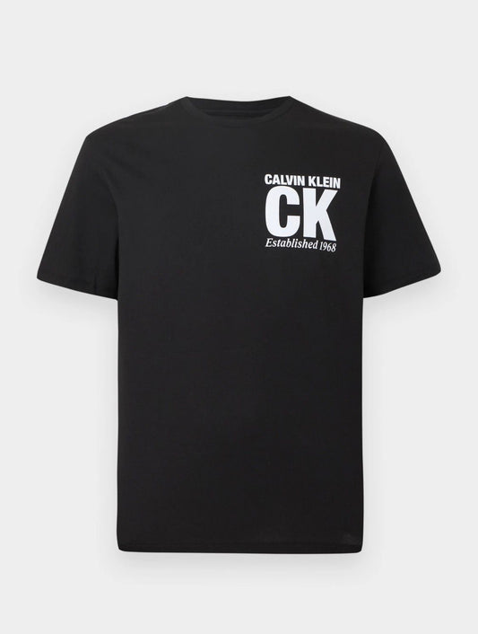 Calvin Klein - T-Shirt girocollo black logo lato cuore | Christian Store