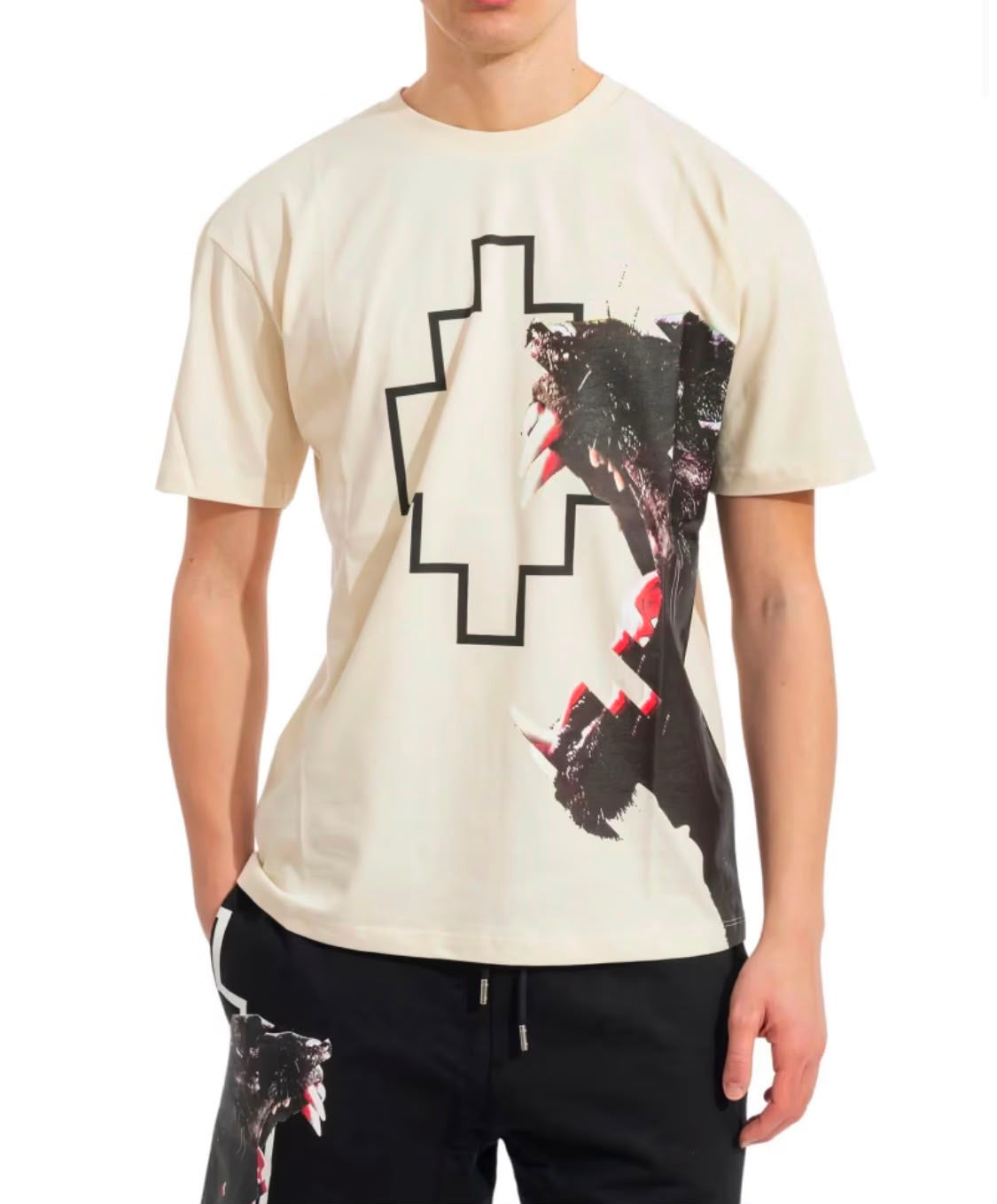 County of Milan by Marcelo Burlon - T-Shirt stampa su entrambi i lati | Christian Store