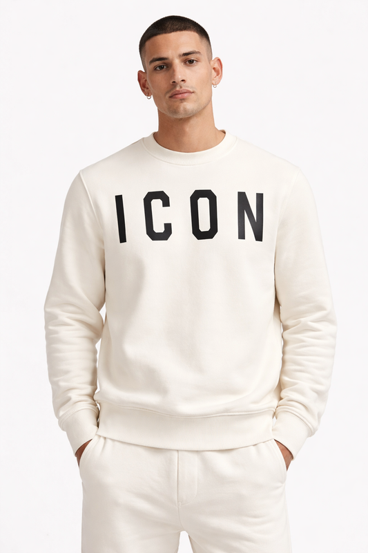 ICON - Felpa girocollo white | Christian Store