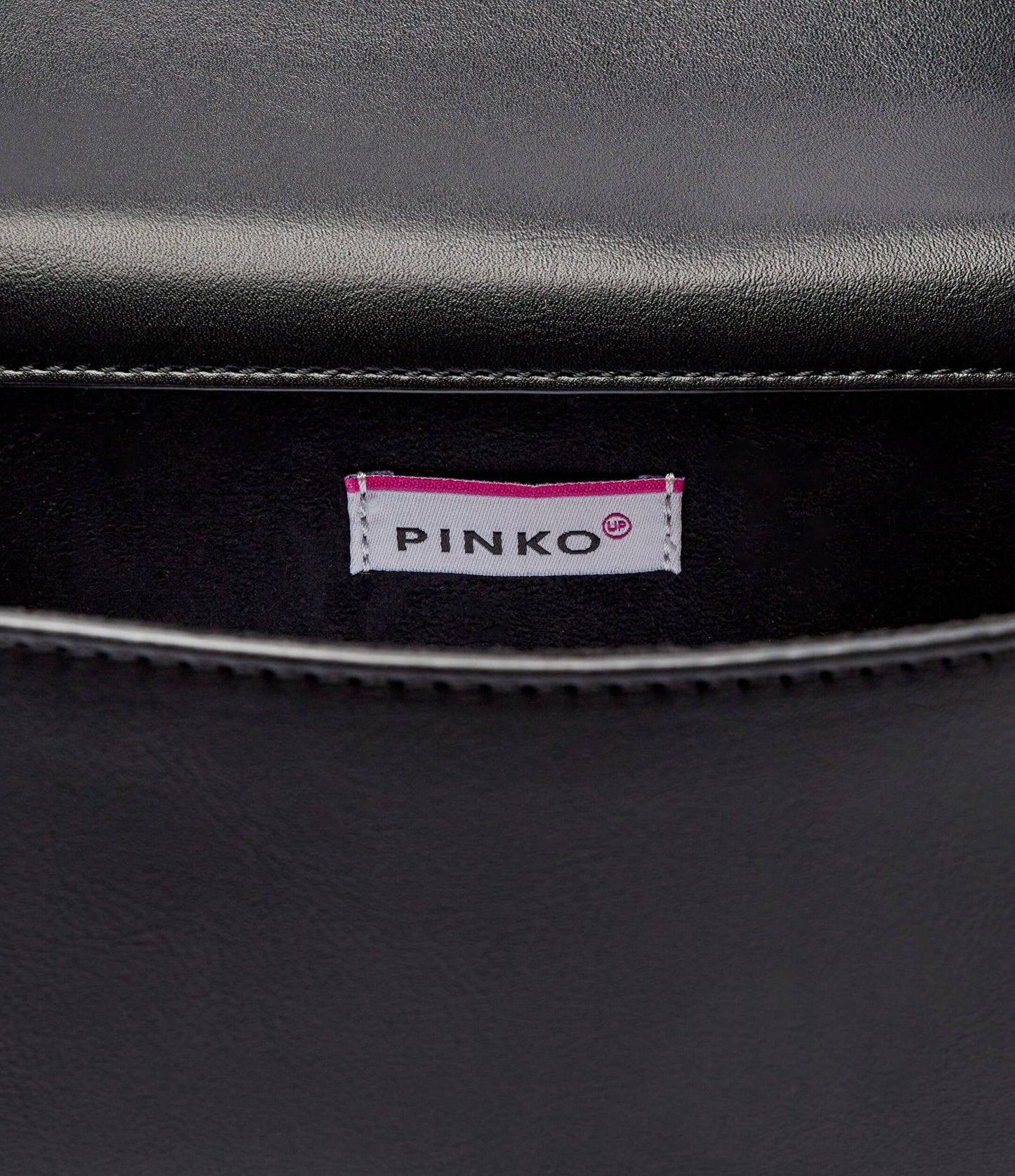 Pinko UP - Borsa Nera Argento | Christian Store