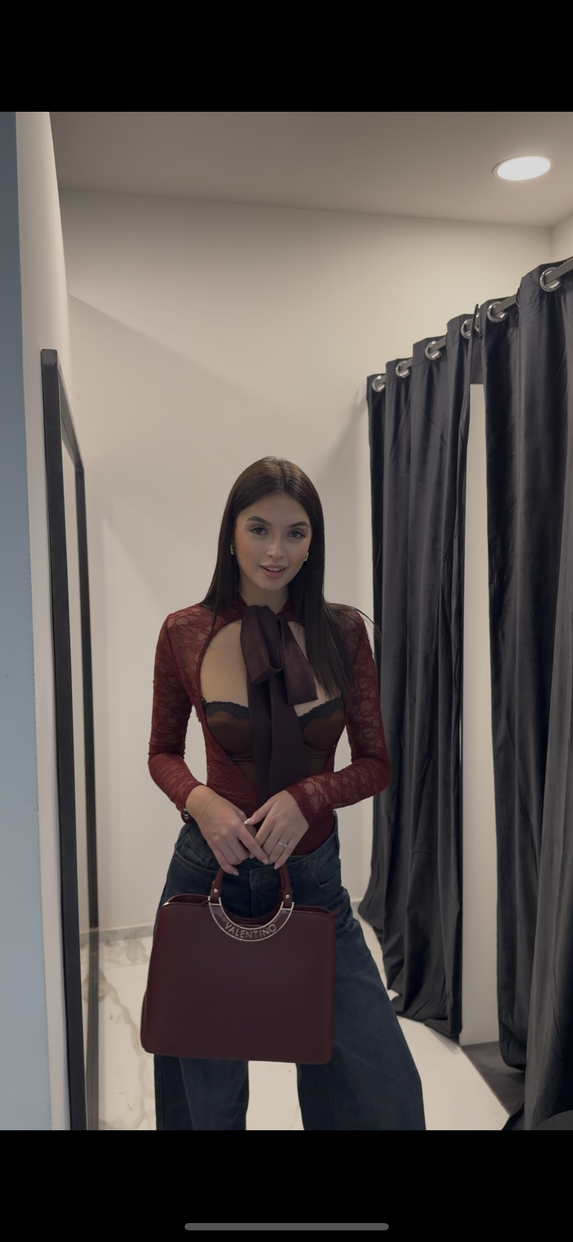 Lumina - Body in pizzo bordeaux | Christian Store