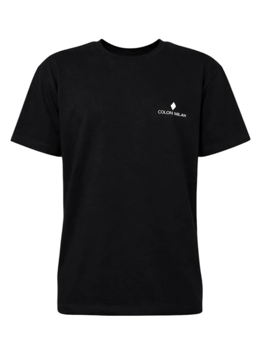 County of Milan by Marcelo Burlon - T-Shirt black logo lato cuore | Christian Store