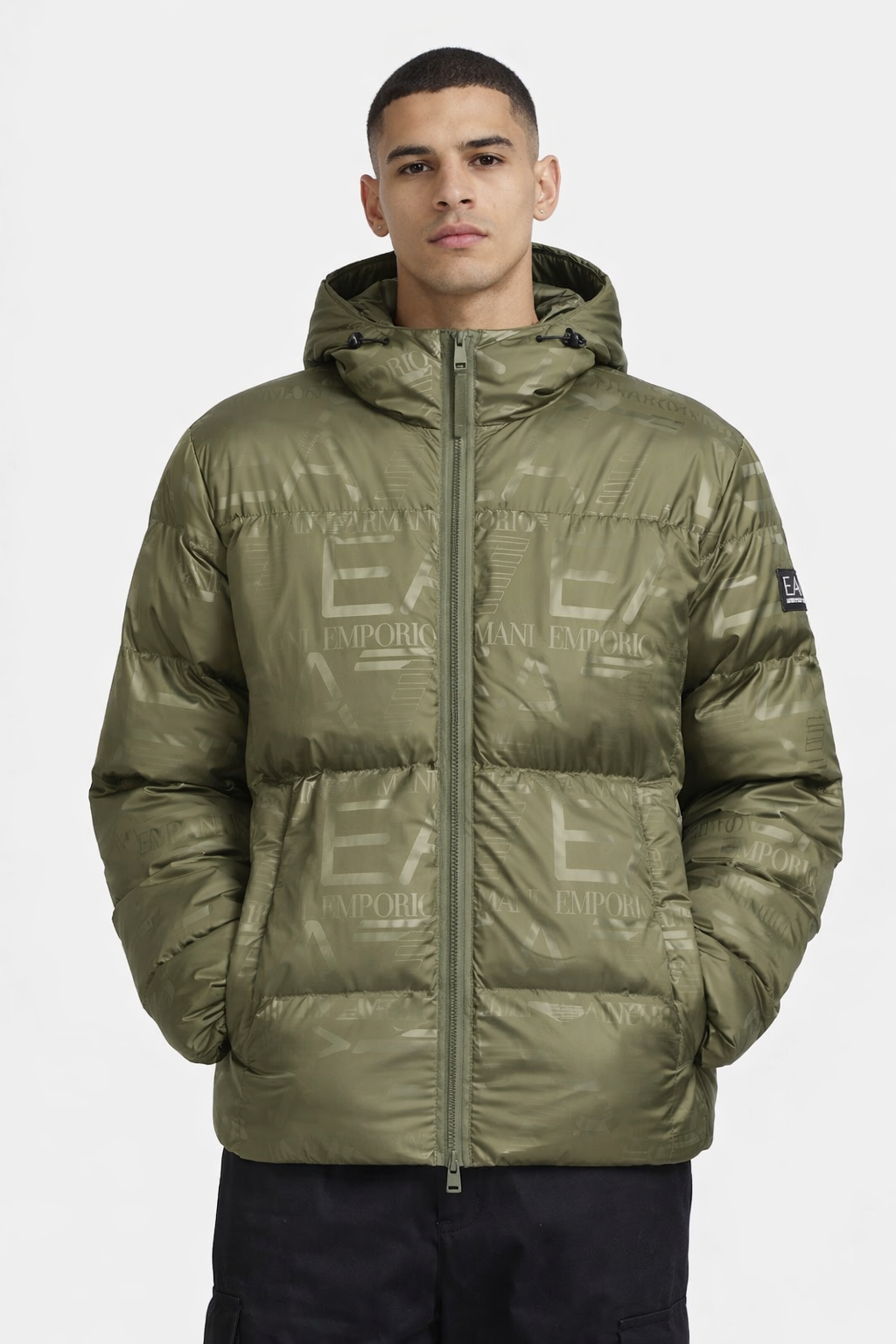 EA7 Emporio Armani - Giubbotto Uomo Verde con Cappuccio | Christian Store