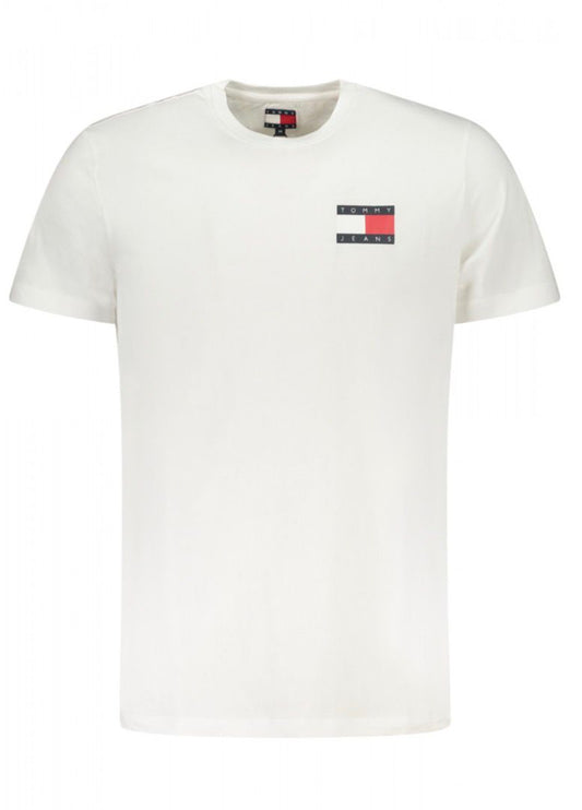 Tommy Jeans - T-Shirt girocollo white logo lato cuore | Christian Store