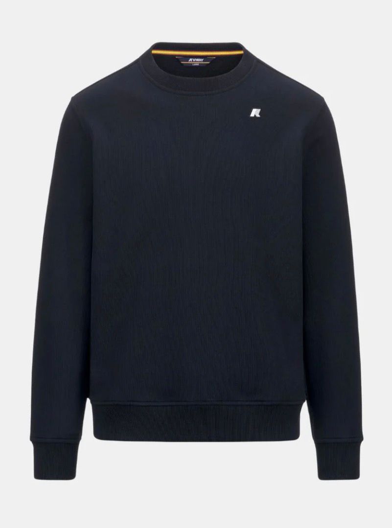 Kway - Felpa girocollo blu mini logo lato cuore | Christian Store