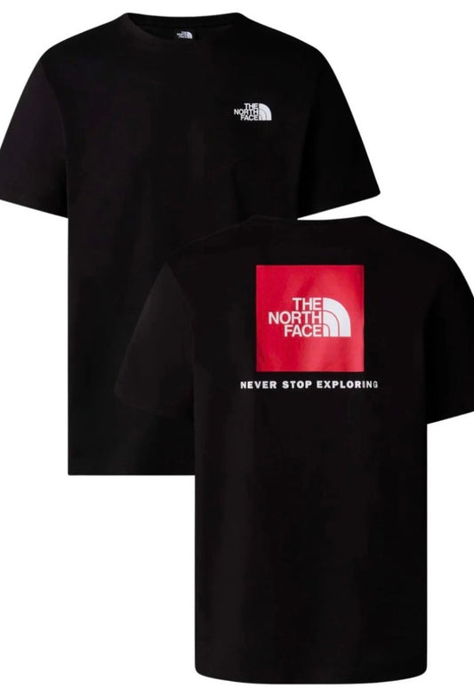 The North Face - T-Shirt girocollo maxi logo retro mini logo lato cuore | Christian Store