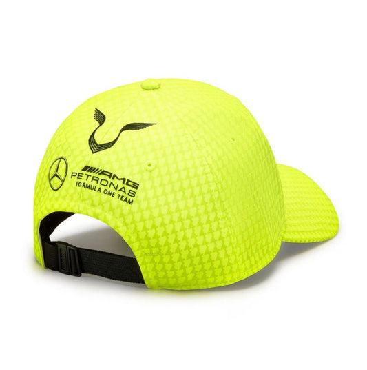Mercedes - Cappellino con visiera giallo fluo | Christian Store