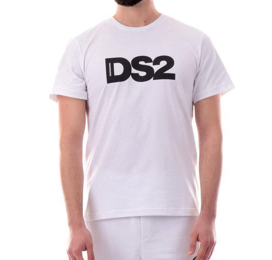DS2 - Maglia White Stampa Petto | Christian Store