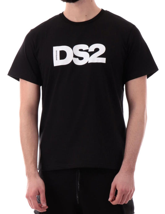 DS2 - Maglia Black Stampa Petto | Christian Store