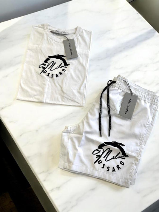 Trussardi - Maglia White Logo | Christian Store
