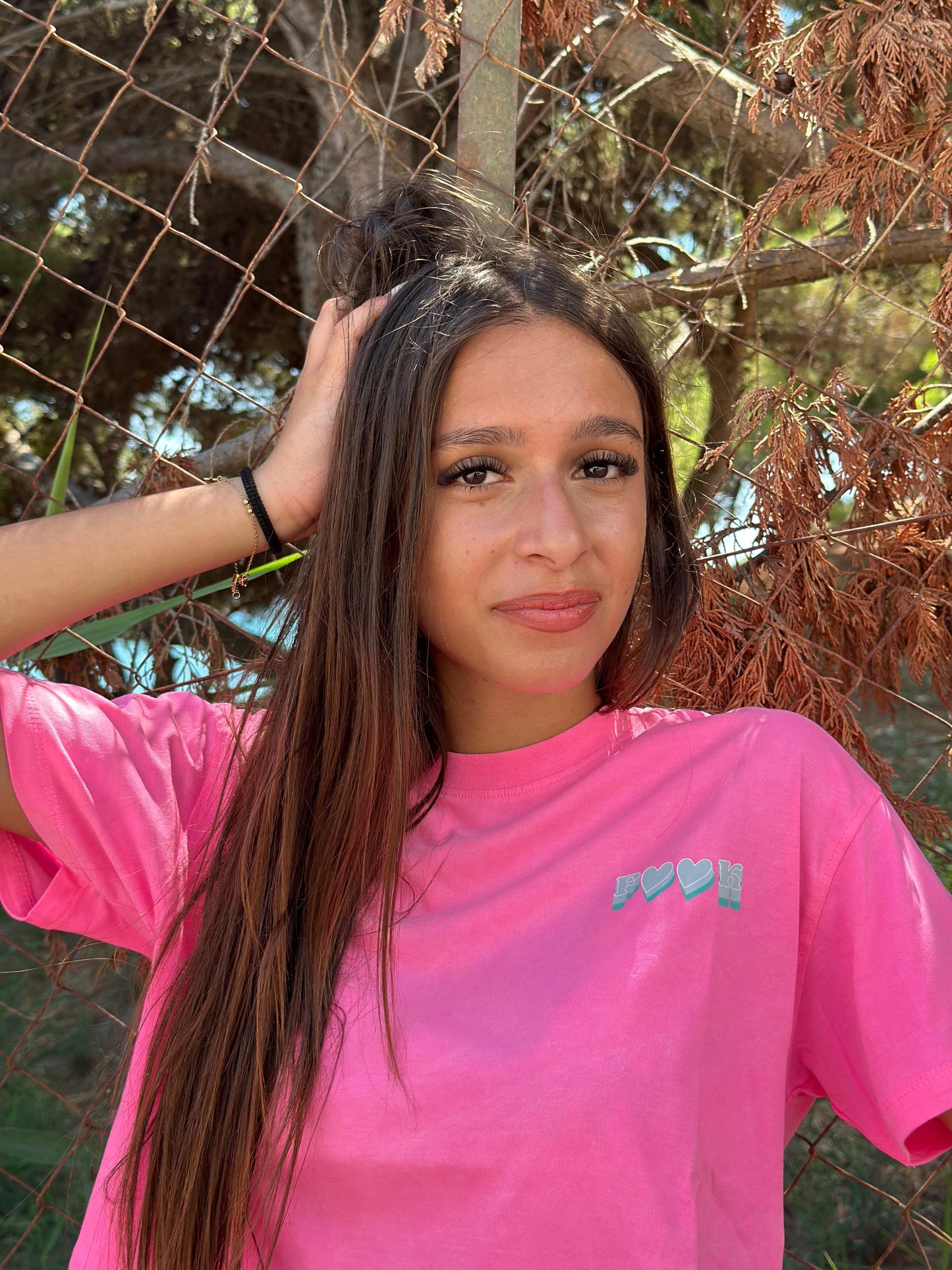 F**K - Maglia Rosa Logo | Christian Store