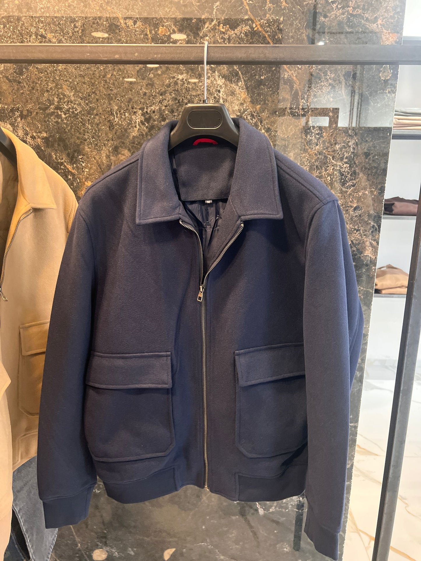 Made in Italy - Giacca Camoscio Blue | Christian Store