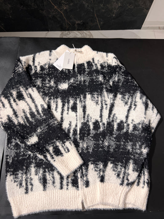 Made in Italy - Maglione Black&White Fantasia | Christian Store