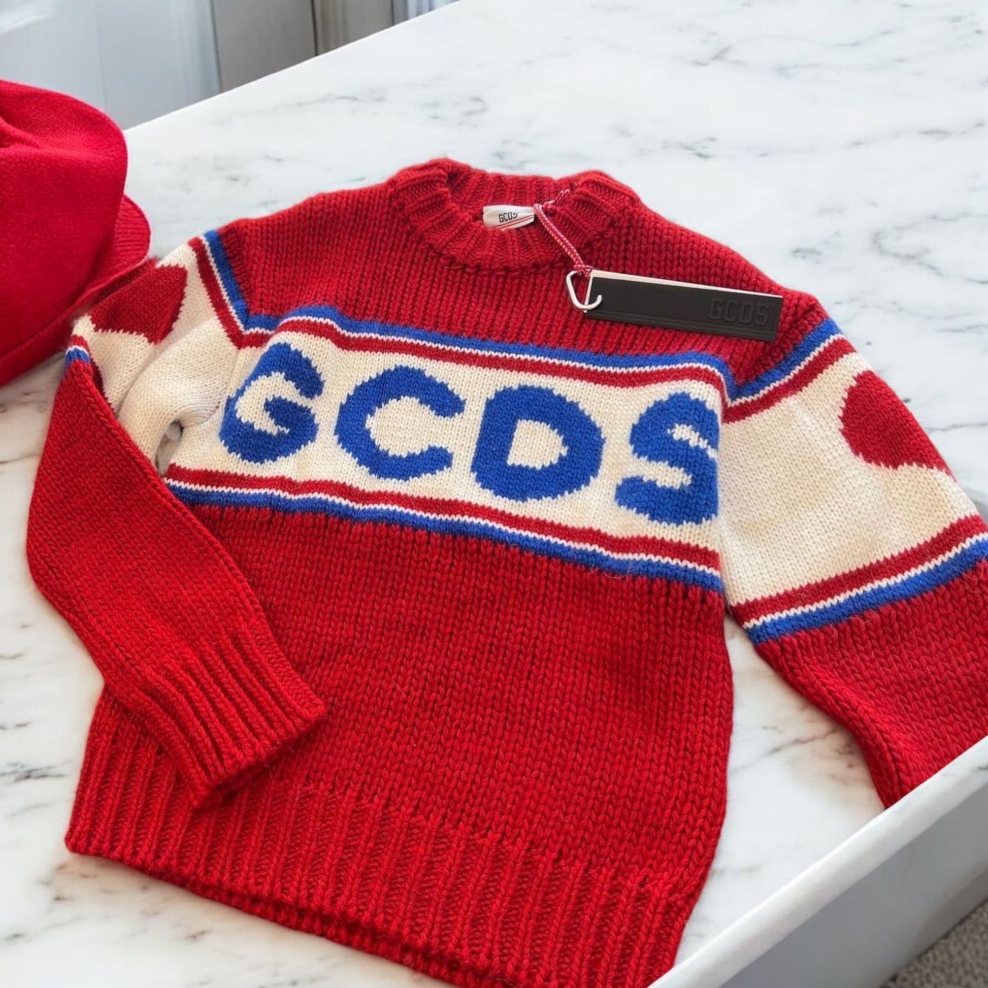 GCDS Maglione Rosso Christian Store